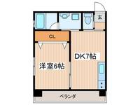 広島県広島市中区住吉町(マンション)の賃貸物件の間取り