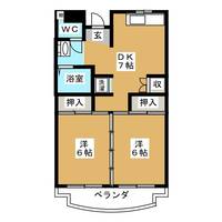 東京都大田区蒲田3(マンション)の賃貸物件の間取り