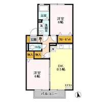 茨城県潮来市日の出5(アパート)の賃貸物件の間取り