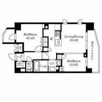 東京都港区白金6(マンション)の賃貸物件の間取り