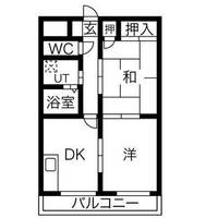 栃木県宇都宮市御幸ケ原町(マンション)の賃貸物件の間取り