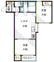 東京都中野区中野1(マンション)の賃貸物件の間取り