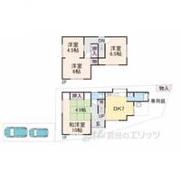 滋賀県大津市月輪3(一戸建)の賃貸物件の間取り