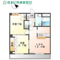 愛知県岡崎市大和町字川原(マンション)の賃貸物件の間取り