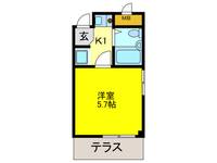 シャルマンフジ津久野弐番館の間取り