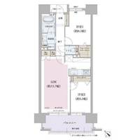 オーヴィジョン九品寺 503号の間取り