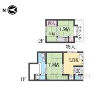 京都府京都市伏見区向島西堤町(一戸建)の賃貸物件の間取り