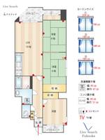 福岡県福岡市中央区谷1(マンション)の賃貸物件の間取り