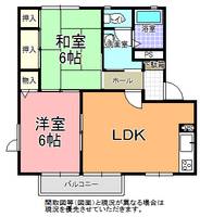 サンハイツ D棟の間取り
