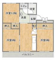 三倉マンションの間取り
