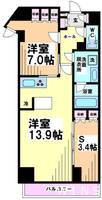 東京都杉並区堀ノ内1(マンション)の賃貸物件の間取り