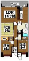 フローレンス加治屋町の間取り