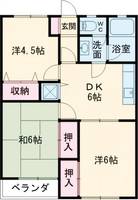 ヴィラソレイユAの間取り