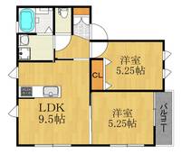 神奈川県川崎市中原区今井南町(アパート)の賃貸物件の間取り