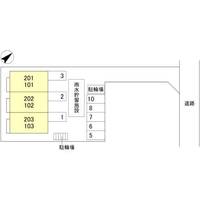 埼玉県越谷市蒲生2(アパート)の賃貸物件の外観