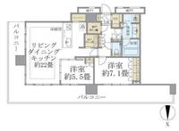 神奈川県藤沢市辻堂1(マンション)の賃貸物件の間取り