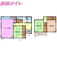 三重県四日市市桜台本町(一戸建)の賃貸物件の間取り