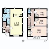 神奈川県中郡大磯町高麗2(一戸建)の賃貸物件の間取り