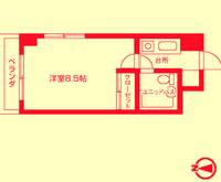 大阪府大阪市中央区安堂寺町1(マンション)の賃貸物件の間取り