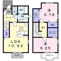 岐阜県岐阜市上土居4(アパート)の賃貸物件の間取り