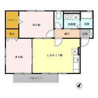 神奈川県相模原市中央区宮下本町2(アパート)の賃貸物件の間取り