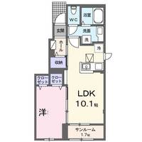 ヒルサイド 前原西の間取り