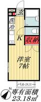 千葉県船橋市本中山2(アパート)の賃貸物件の間取り