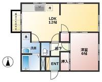 埼玉県川越市大字木野目(アパート)の賃貸物件の間取り