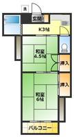 神奈川県川崎市中原区木月3(アパート)の賃貸物件の間取り
