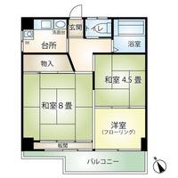 熱海アビタシオン 1号棟の間取り