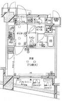 東京都江東区富岡1(マンション)の賃貸物件の間取り