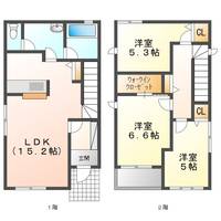 岡山県岡山市北区津島新野2(一戸建)の賃貸物件の間取り