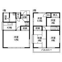 東京都八王子市片倉町(一戸建)の賃貸物件の間取り