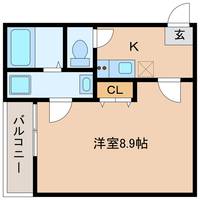 静岡県浜松市中央区龍禅寺町(アパート)の賃貸物件の間取り