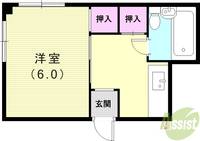 カツノハイツの間取り