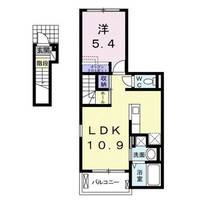 和歌山県和歌山市西庄(アパート)の賃貸物件の間取り