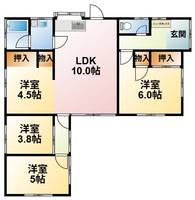 千葉県茂原市猿袋(一戸建)の賃貸物件の間取り