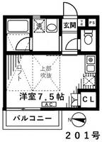 東京都北区中十条1(アパート)の賃貸物件の間取り