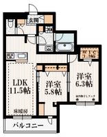 物件の間取り画像