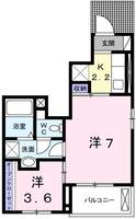 兵庫県姫路市南条1(アパート)の賃貸物件の間取り
