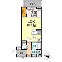 福島県郡山市赤木町(アパート)の賃貸物件の間取り