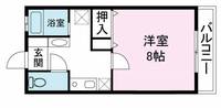 山城コーポB号棟の間取り