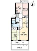 URすずかけ台ハイツ第3の間取り