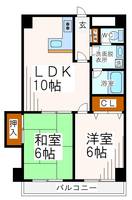 東京都多摩市豊ヶ丘1(マンション)の賃貸物件の間取り