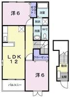 埼玉県富士見市諏訪1(アパート)の賃貸物件の間取り