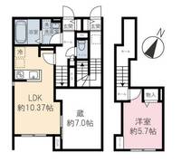 埼玉県狭山市祇園(アパート)の賃貸物件の間取り