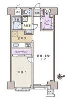 東京都渋谷区神泉町(マンション)の賃貸物件の間取り