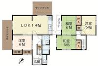 滋賀県大津市大江5(一戸建)の賃貸物件の間取り