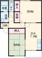 兵庫県加古郡播磨町宮北2(アパート)の賃貸物件の間取り
