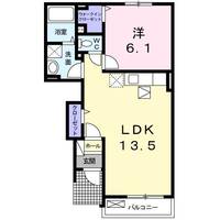 イースト マージュ Bの間取り